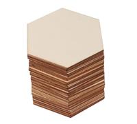 WOFASHPURET Étiquettes Nominatives en Bois Hexagonales 9 Cm - Sachet de 25 Pièces de Tranches de Bois Naturel DIY pour Décoration Mariage Personnalisables Ornements pour Fêtes et Artisanat