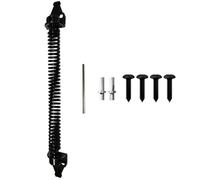 WOFASHPURET Ferme-porte à Ressort en Acier au Carbone, pour Portail Bois et Clôture, Fermeture Automatique Silencieuse, Kit Complet Charnières, Adapté Usage Extérieur Jardin et Portillon