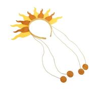 WOFASHPURET Flame Headband With Bead Chains Lightweight Comfortable Party Accessory For And Adults Holiday Hairwear For Halloween Festivals