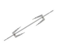 WOFASHPURET Fourchette à Griller en Acier Inoxydable Résistant Haute Température, Accessoire Pratique et Démontable pour Cuisson de Poulet Barbecue