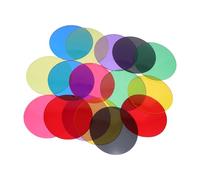 WOFASHPURET Lentilles de Couleur Interchangeables pour Lunettes Steampunk 16 Verres de Remplacement Multicolores Kit Accessoires pour Cosplay et Festivals