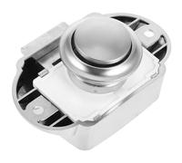 WOFASHPURET Loquet à Bouton-poussoir Grand Modèle pour Armoire de Camping-car et Yacht, Verrou sans Clé en Alliage de Zinc Finition Nickel Perlé, Serrure pour Porte de Meuble et Tiroir, Usage