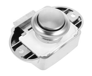 WOFASHPURET Loquet à Bouton-poussoir Grand Modèle pour Armoire de Camping-car et Yacht, Verrou sans Clé en Alliage de Zinc Finition Nickel Perlé, Serrure pour Porte de Meuble et Tiroir, Usage