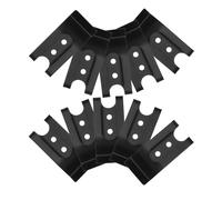 WOFASHPURET Lot de 10 Clips Métalliques 5,7 X 2,6 CM à Double Trou pour Ceinture, Accessoires pour Pochette Téléphone et Usage Extérieur