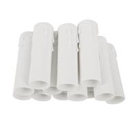 WOFASHPURET Lot de 12 Cache-douilles pour Bougies Goutte à Goutte en Pvc Blanc, Facile à Retirer, Sécurisé, pour Décoration de Noël et Lampes Murales