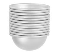WOFASHPURET Lot de 12 Moules Hémisphériques en Aluminium Anodisé pour Bombes de Bain Moules à Sels de Bain DIY de Taille Moyenne Réutilisables pour Fabrication Artisanale