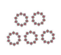 WOFASHPURET Lot De 125 Pendentifs En Forme De Drapeau Canada Breloques Pour Collier Porte-Clés Souvenir Fête Nationale Alliage D'Argent