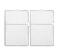 WOFASHPURET Lot de 2 coques de protection en plastique transparent pour briquet à fumée - Compatible avec Zippo - Couvercle robuste