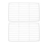 WOFASHPURET Lot de 2 Étagères pour Congélateur 28×17 Cm en Métal Blanc, Séparateurs de Rangement Robustes pour Étagère de Réfrigérateur, Organisateur Interne Polyvalent Cuisine et