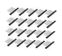 WOFASHPURET Lot De 20 Mini Pinces À Cheveux En Métal, Peignes En Tissu Pour Perruques Et Extensions, Accessoires Pour Perruques