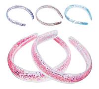 WOFASHPURET Lot de 5 Bandeaux à Sables Mouvants Accessoires de Cheveux Colorés Élégants et Pailletés pour Fête et Usage Tissu et Confortable