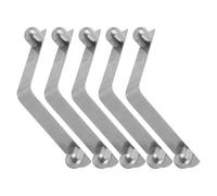 WOFASHPURET Lot de 5 Clips à Ressort à Bouton-poussoir pour Béquilles, Accessoires de Verrouillage en Acier Inoxydable, Réglage Rapide et Sécurisé des Cannes et Déambulateurs,