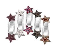 WOFASHPURET Lot de 5 Épingles à Cheveux Étoiles Colorées Petites et Invisibles pour Femmes Maintien Naturel Frange Coiffure sans Trace Accessoires Cheveux Usage Quotidien