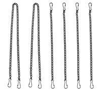 Wofashpuret Lot De 6 ChaîNes Suspendues En MéTal (50cm) Metal Planter Chains with S-Hooks & Clips, Rust-Proof Replacement Hanger Pour Cintres De Plantes Et Panneaux D'Affichage Bird Feeders, Lanterns