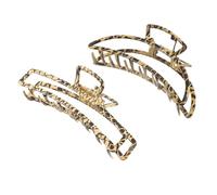 WOFASHPURET Lot de Pinces à Cheveux Métal Léopard Clips Griffes Antidérapants Accessoires Durables pour Cheveux Épais et Fins Usage Quotidien et Fête