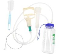 WOFASHPURET Machine à Traire Manuelle pour Vaches et Brebis Portable Bouteille Transparente Kit de Traite pour Élevage de Bétail