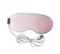 WOFASHPURET Masque Chauffant USB pour Yeux à Vapeur Cache-yeux Relaxant Rose pour Soulager Fatigue Troubles du Sommeil et Maux de Tête Lavable et Pratique pour Sommeil Profond à Domicile