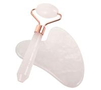 WOFASHPURET Massage Roller Jade Naturel pour Visage et Corps Outil de Massage Facial et Corporel et Portable Améliore Circulation et Métabolisme