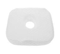 WOFASHPURET Oreiller en Mousse à Mémoire de Forme Creux pour Oreilles Percées, Coussin Ergonomique en Polyester Blanc, Réduit Inconfort Piercing, Soins à Domicile