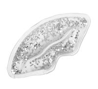 WOFASHPURET Pack Gel Refroidissant Forme de Coussinets pour Yeux Réutilisables Gel pour Enflure et Confort Accessoire Beauté Multifonction Argentés
