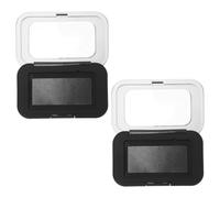 WOFASHPURET Palette de Maquillage Magnétique Portable 2 Pcs Miroir, Boîte Vide pour Fards à Paupières et Blush, Rangement Cosmétique Compact pour Voyage et Usage Quotidien, Coffret DIY