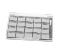WOFASHPURET Palette de Maquillage Magnétique Vide avec Plateau Rechargeable Boîtier Transparent et Compartiments Métalliques Amovibles pour Fards à Paupières et Pinceau Organiseur Compact pour