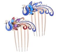 WOFASHPURET Peigne à Cheveux avec Strass Accessoire pour Mariage et Bal de Promo Orné de Détail Scintillant