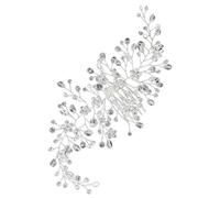 WOFASHPURET Peigne De Mariage Avec Strass Pour Nouvelle Mariée Accessoire De Coiffure Élégant Pour Cérémonies Et Fêtes