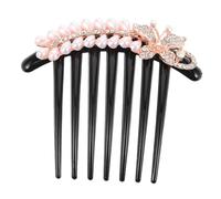WOFASHPURET Peigne Fourches à Cheveux Pour Cheveux Épais Pinces à Cheveux En Cristal Pour Femmes Pince à Cheveux De Style Chinois Pince à Cheveux Avec Pavillon Épingle à Cheveux Noir Acrylique