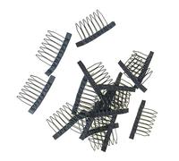 WOFASHPURET Peigne Postiche Clip Acier 7 Dents Lot De 10 Pour Extensions Cheveux Et Utilisation En Salon De Beauté