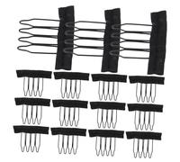 WOFASHPURET Peignes à Clips pour Perruques Acier Inoxydable avec Bande Accessoires pour Bonnet Perruque Dents Solides pour Maintien Sécurisé et Confortable