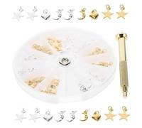 WOFASHPURET Pendentifs Pour Ongles Kit De Perçage Manuel Accessoires Nail Art Pour Usage Professionnel Ou Personnel Motifs Goujons Et Rivets Scintillants