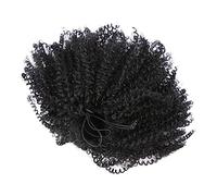 WOFASHPURET Perruque Queue De Cheval Courte Bouclée Synthétique Avec Clips Extension Coiffure Afro Kinky Naturelle Style Réaliste Et Confortable Pour Femmes