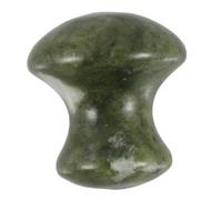 WOFASHPURET Pierre De Massage Visage Jade Vert Foncé 4 Champignons Outil Gua Sha Facial Naturel Massage Raffermissant Cou Et Bras Bien-relaxation Et Soin Peau
