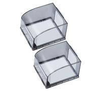 WOFASHPURET Plaques de Prise Étanches 2 Pièces Noires Transparentes Surélevées, Protection Extérieure pour Boîtier Électrique Mural Type 86, Anti-Poussière pour Espaces Domestiques et