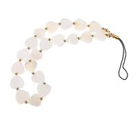 WOFASHPURET Porte-Clés Téléphone Portable Cœur Perlé Charm en Perles Synthétiques Polyvalent pour Étui Téléphone Portable Femme Usage Extérieur