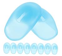 WOFASHPURET Protège-oreilles pour Teinture Capillaire en Silicone Bleu, Lot de 5 Paires, Taille Unique, Protection Auditive, Accessoire Coiffure pour Salon et Usage Domestique