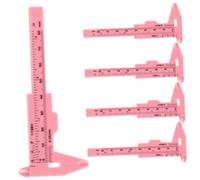 WOFASHPURET Règle Coulissante de Mesure Sourcils Plastique Rose Outil Maquillage Professionnel Précision pour et Domicile