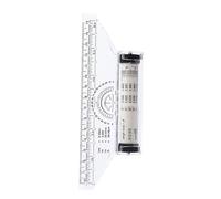 WOFASHPURET Règle Parallèle à Roulettes 15 Cm, Outil de Dessin Multifonction pour Angles et Lignes Parallèles, Règle à Dessin Portable pour Étudiants et Bureau, Graduation Claire et Précision