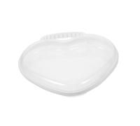 WOFASHPURET Sac de Toilette Transparent Rigide avec Coque Renforcée Trousse de Voyage Compacte et Résistante Aux Pochette Cosmétique Forme de Cœur avec Fermeture Éclair Organisateur de