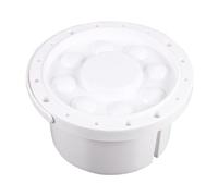 WOFASHPURET Seau de Nettoyage des Pinceaux Blanc 1,5l en Plastique Robuste avec Compartiments Mélange Peinture pour Artistes et Ateliers D'arts, Porte-stylo Multifonction pour Peinture