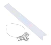 WOFASHPURET Set de Couronne de Princesse et Ceinture Scintillante Accessoire Danniversaire et Confortable Bandeau Rhinestone pour Fête