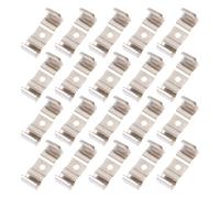 WOFASHPURET Support de Lampe LED en Acier Manganèse Argenté, Clip de Fixation Stable et Facile à Installer pour Tubes Fluorescents et Bandes Led, 100 Pièces pour Usage Industriel et