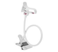 WOFASHPURET Support de Téléphone Portable de Chevet en Métal Pince Robuste, Bras Flexible Réglable pour Bureau et Lit, Support Multi-Positions Compatible Smartphones, pour Lecture