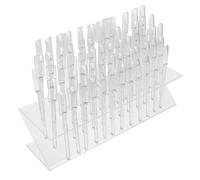 WOFASHPURET Support De Vernis À Ongles : 64 Emplacements En Forme De Z Pour Affichage Des Couleurs, Design Peu Encombrant Pour Petits De Manucure, Organisateur De Rangement D'art
