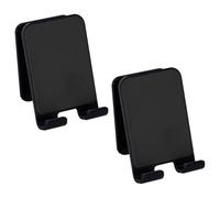 WOFASHPURET Support Mural de Téléphone Auto-adhésif en Abs 2pcs pour Smartphone et Tablette Surface Lisse pour Vision sans Utilisation des Mains Chambre