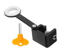 WOFASHPURET Verrou de Sécurité pour Fenêtre Court en Alliage D'aluminium, Limiteur D'ouverture sans Perçage avec Clé, Protection Garçon et Filles et Animaux, Accessoire Quincaillerie Fenêtre