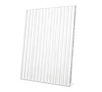 WOFDALY Plaque Acrylique Rainurée Transparente 5 mm Panneau Texturé pour Inserts d'Armoire Panneaux de Fenêtre Présentoirs et Rénovation Moderne,300x300mm