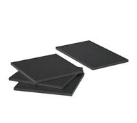 WOFDALY Plaque Plastique ABS Noir 200 x 200 mm Panneau Plastique Durable pour DIY Bricolage Modélisme Montage Projets Artistiques Atelier Industriel Maison,200mm*200mm*12mm