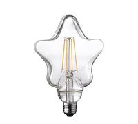 WOFI Ampoule à filament LED pour plafonnier/lampe de bureau, Verre, Transparent, 12.5 x 12.5 x 17.5 cm, E27